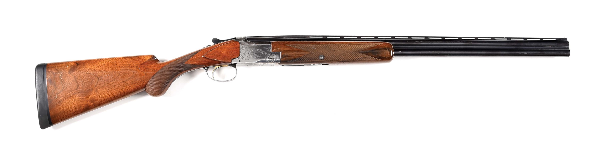 (C) BROWNING SUPERPOSED LIGHTNING 20 BORE OVER UNDER SHOTGUN WITH CASE.