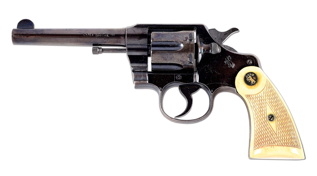 (C) COLT ARMY SPECIAL DOUBLE ACTION REVOLVER (1914).
