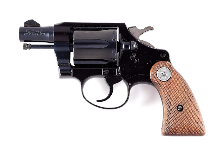 (C) COLT AGENT DOUBLE ACTION REVOLVER WITH BOX (1968).