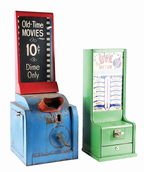 LOT OF 2: PENNY ARCADE MACHINES.