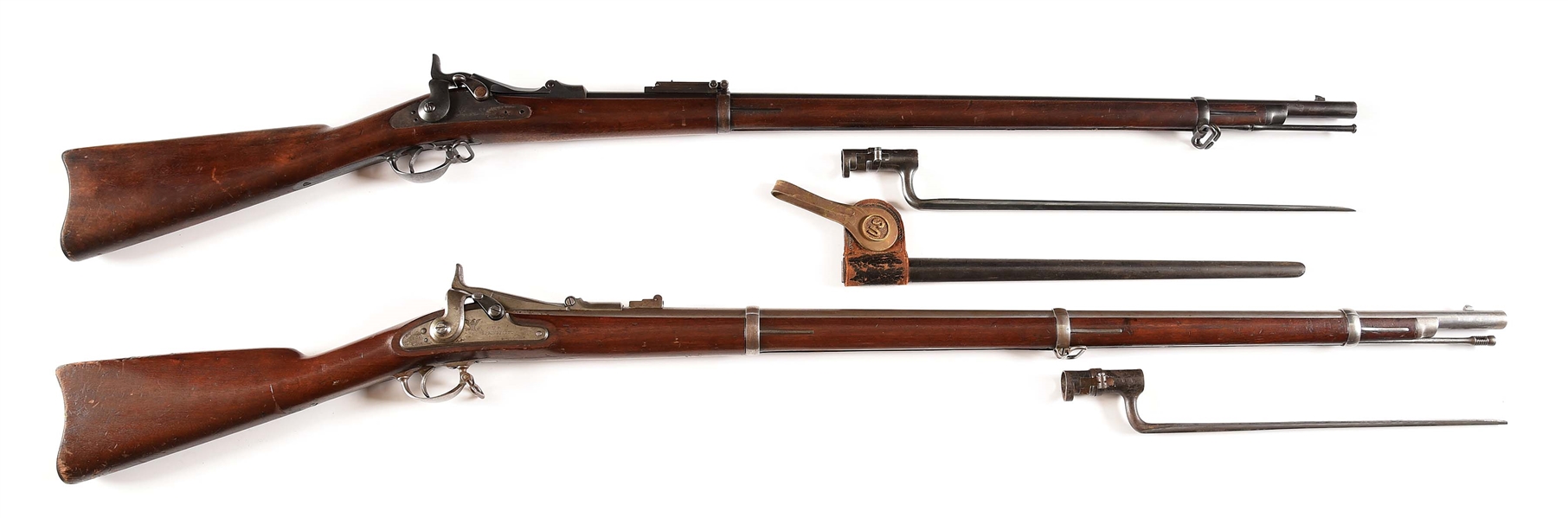 (A) LOT OF 2: SPRINGFIELD 1884 TRAPDOOR AND SPRINGFIELD 1866 TRAP DOOR SINGLE SHOT RIFLES