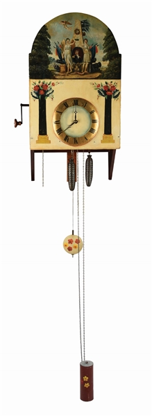 VERY EARLY ORGAN CLOCK C. 1810.