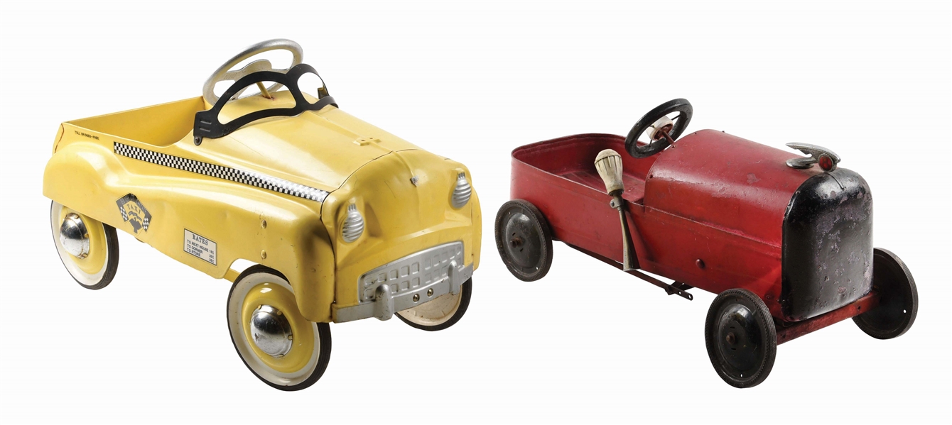 LOT OF 2: EARLY ORIGINAL PEDAL CARS.