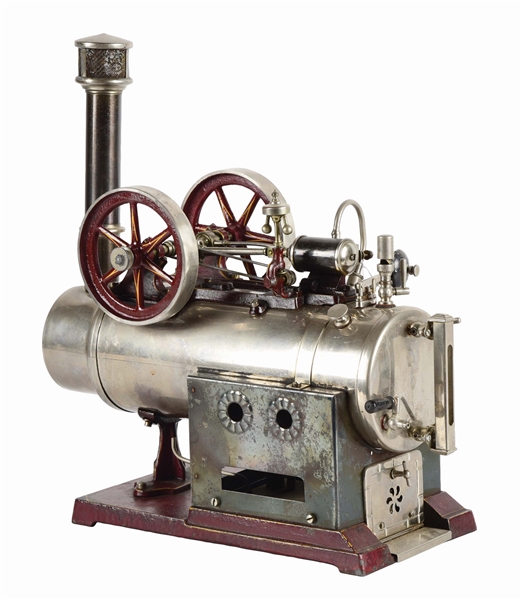 GERMAN DOLL & CO. OVERTYPE STEAM ENGINE.