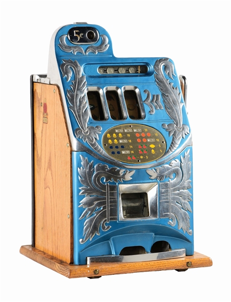 5¢ MILLS NOVELTY CO. EXTRA BELL SLOT MACHINE.