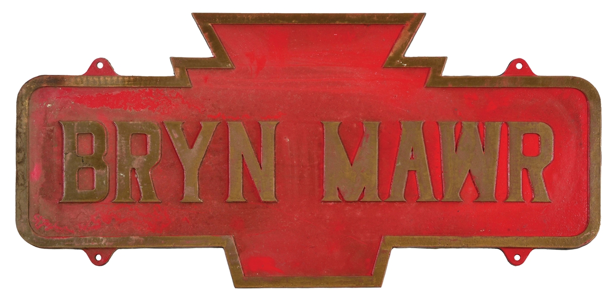 PRR STATION SIGN REPRODUCTION.