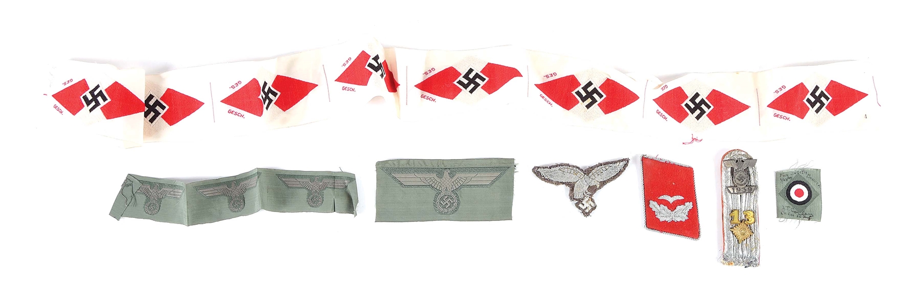 LOT OF 7: THIRD REICH INSIGNIA.