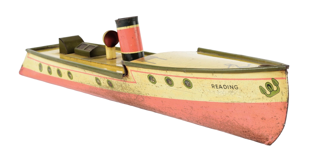 HUNTLEY & PALMERS TUGBOAT BISCUIT TIN.