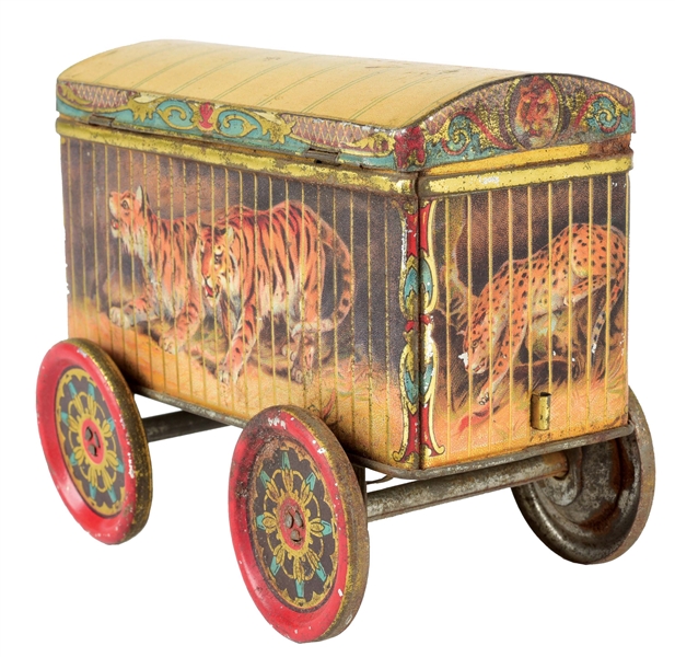 PERRIN MENAGERIE BISCUIT TIN. 
