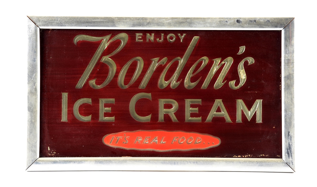 BORDENS ICE CREAM SIGN.