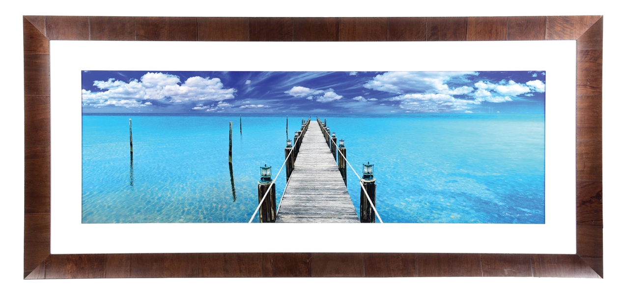 PETER LIK LIMITED EDITION FRAMED PHOTOGRAPH "TRANQUIL BLUE".