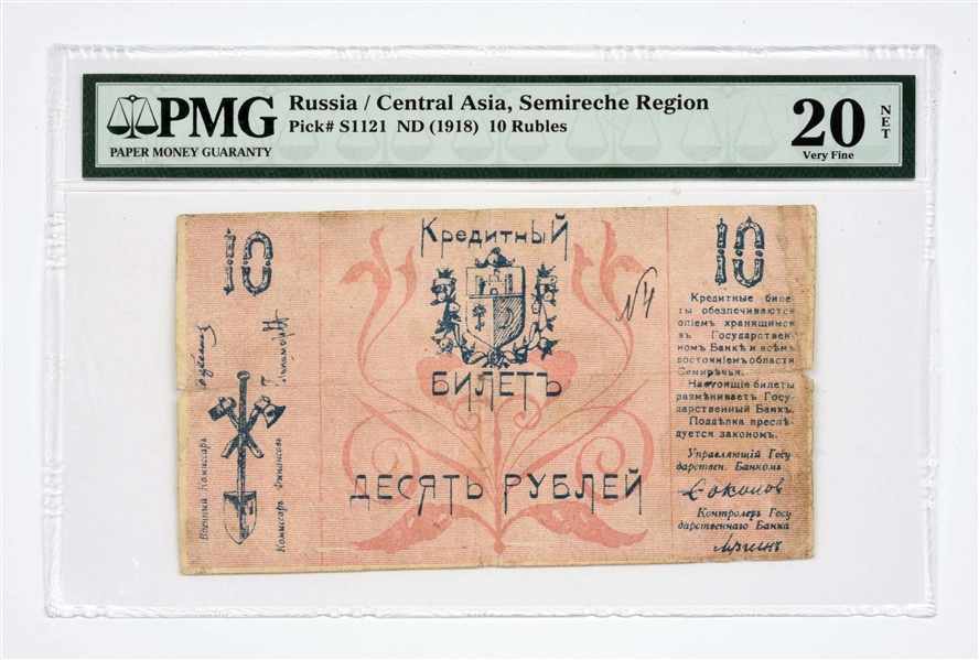 RUSSIA; CENTRAL ASIAN SEMIRECHYE REGION NOTE.