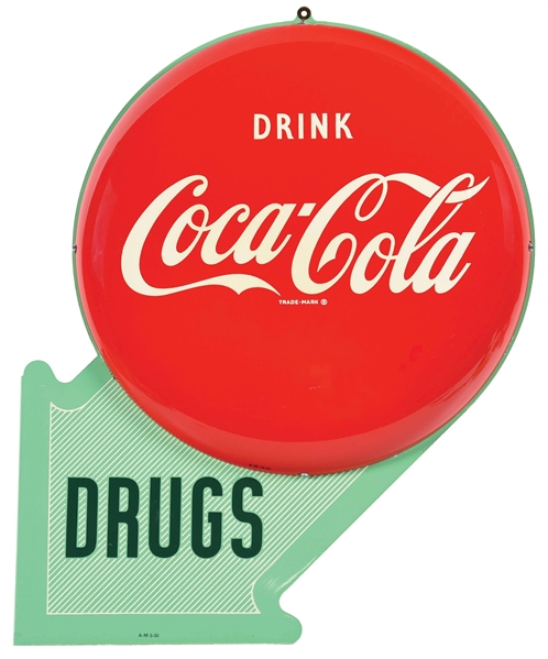 COCA-COLA DRUGS BUTTON FLANGE.