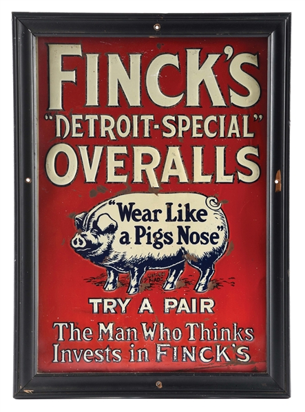 FINCKS DETROIT - SPECIAL OVERALLS AD.