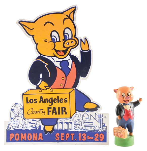 LOT OF 2: LOS ANGELES COUNTY FAIR ADVERTISING PIECES.
