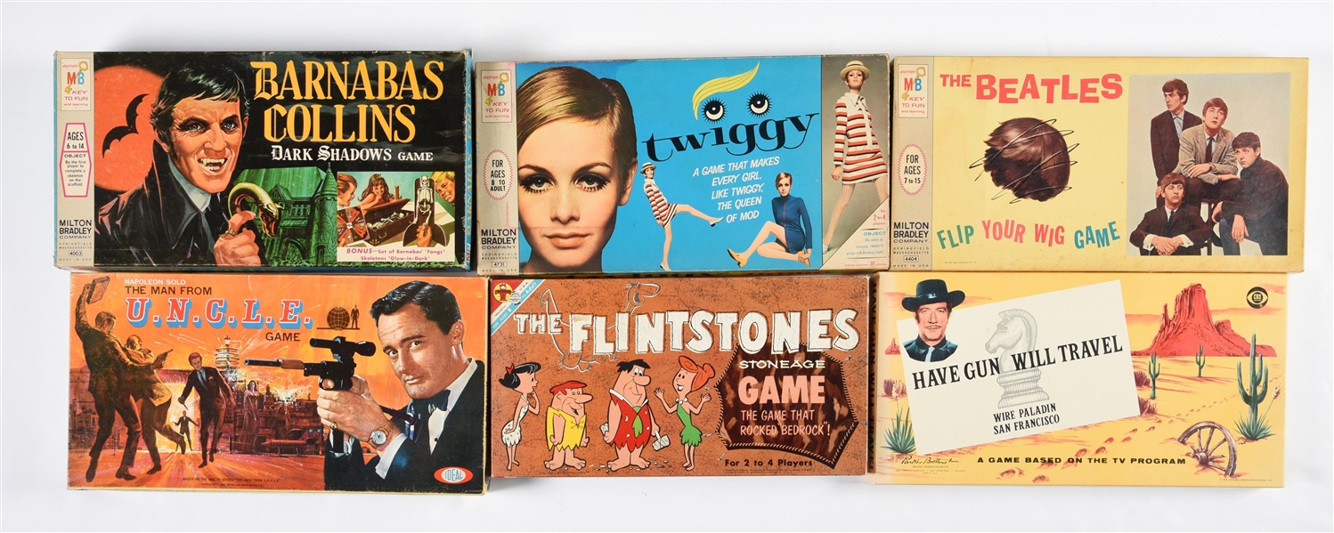 LOT OF 6: VARIOUS TV AND OTHER THEMED GAMES.