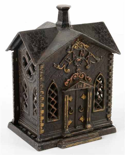 AMERICAN MADE CAST IRON BUILDING BANK.