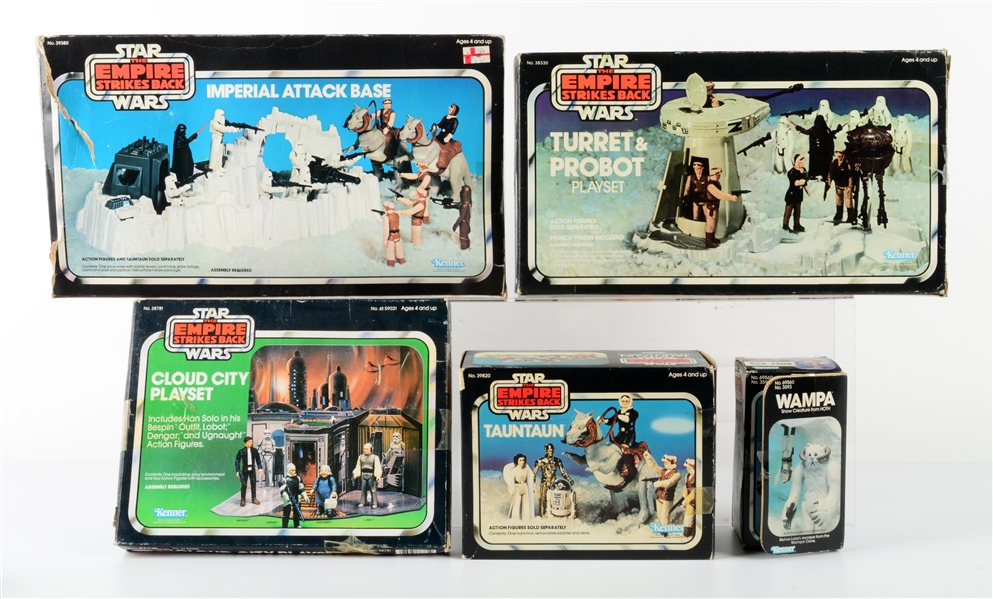 LOT OF 5: VARIOUS KENNER STAR WARS "THE EMPIRE STRIKES BACK" ITEMS.