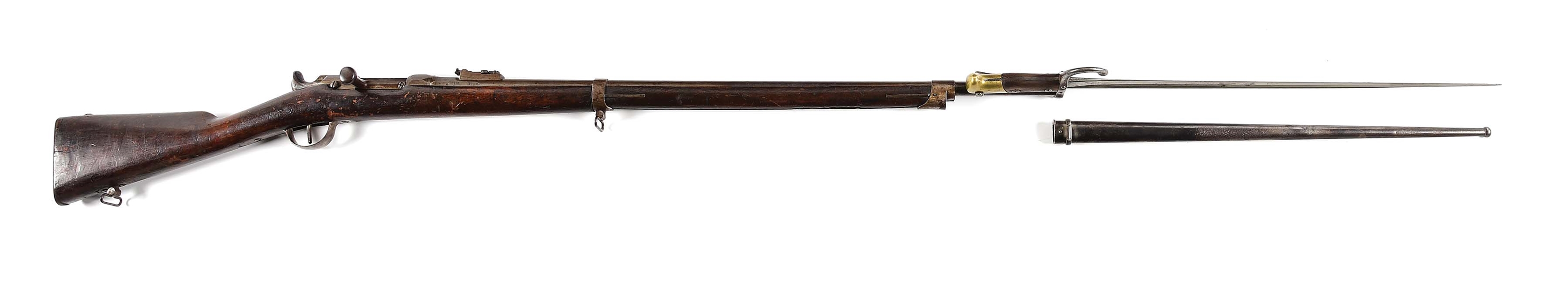 (A) FRENCH MLE 1866 CHASSEPOT BOLT ACTION NEEDLE RIFLE.