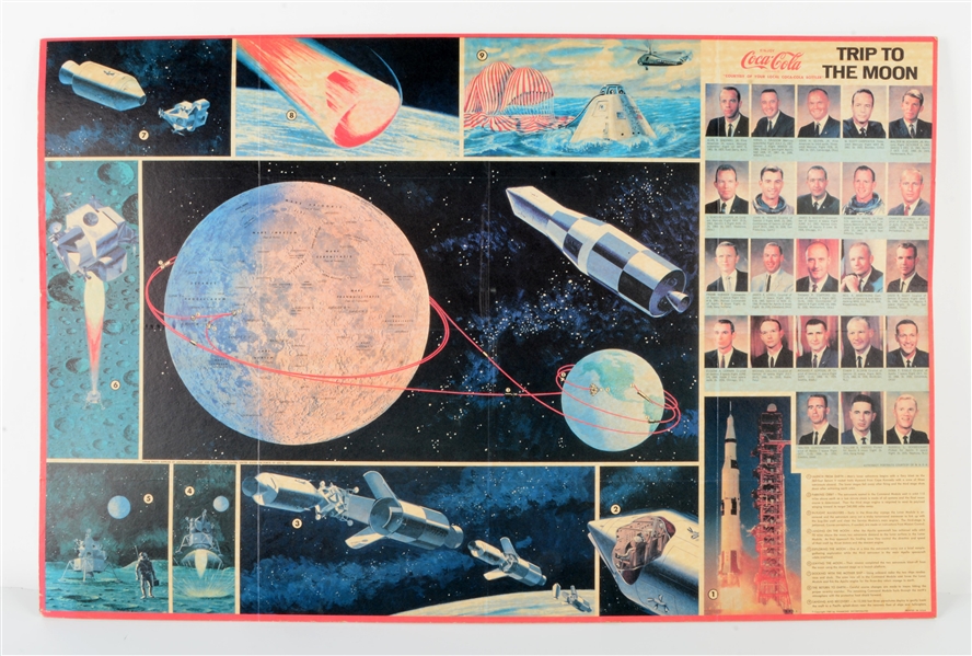 COCA-COLA "TRIP TO THE MOON" POSTER.