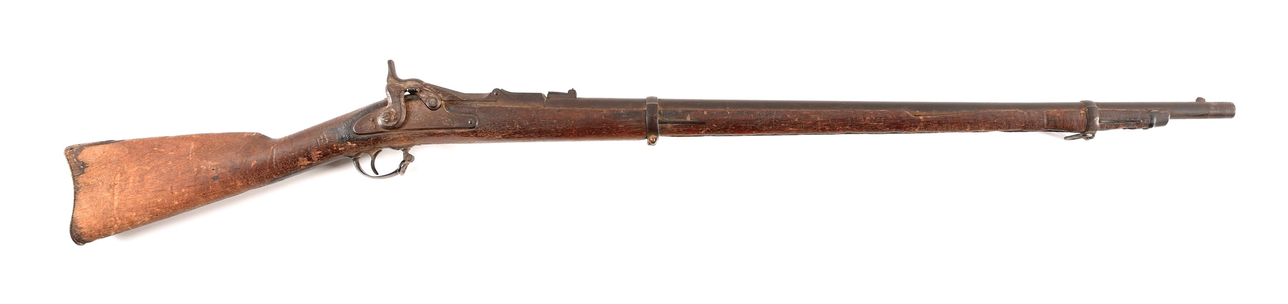 (A) MODOC WAR SPRINGFIELD 1870 TRAPDOOR SINGLE SHOT RIFLE.