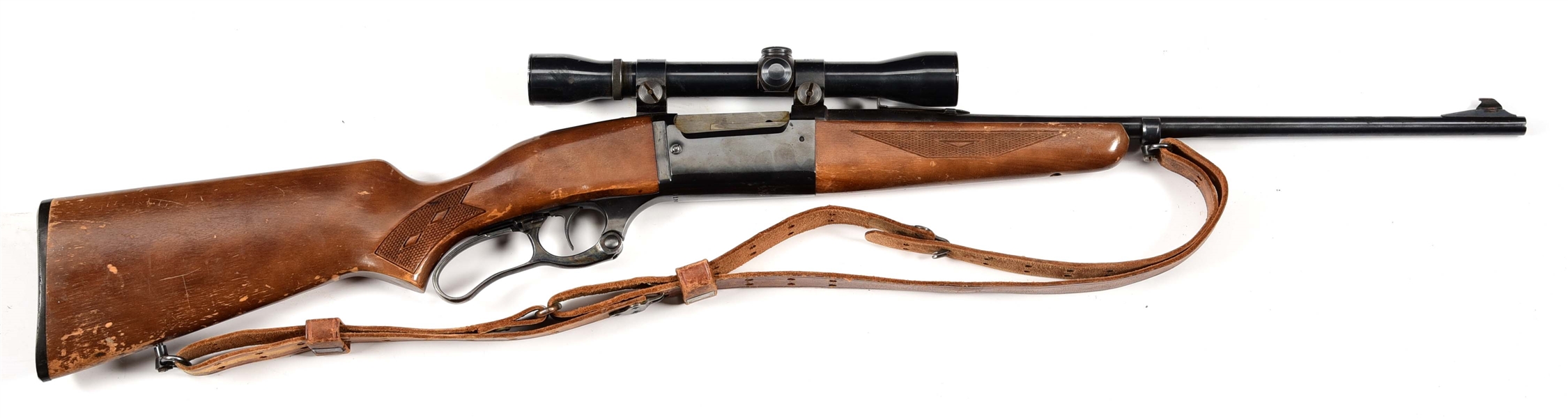 (C) SAVAGE MODEL 99E LEVER ACTION RIFLE
