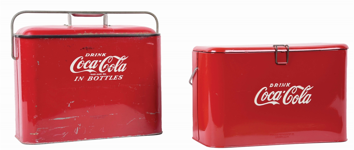 LOT OF 2: COCA-COLA LUNCH COOLERS.