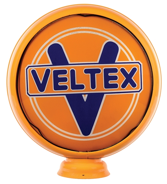 VELTEX GASOLINE COMPLETE 15" GLOBE ON METAL HIGH PROFILE BODY. 
