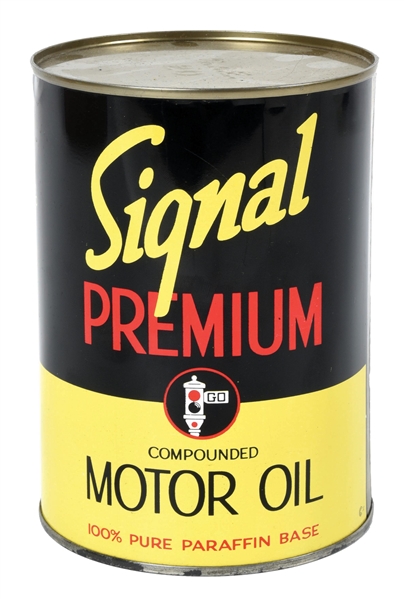 SIGNAL PREMIUM MOTOR OIL ONE QUART CAN.