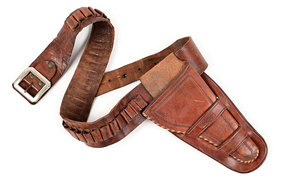 R.T. FRAZIER COLORADO COWBOY HOLSTER AND CARTRIDGE BELT.