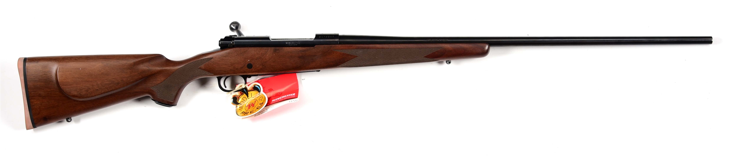 (M) WINCHESTER MODEL 70 LEFT HAND BOLT ACTION RIFLE IN 7MM REMINGTON MAGNUM.
