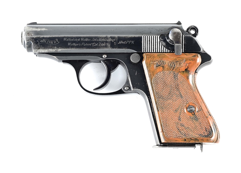 (C) WALTHER PPK SEMI-AUTOMATIC PISTOL.
