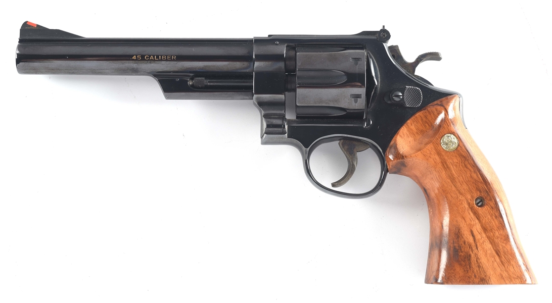 (M) SMITH & WESSON MODEL 25-3 125TH ANNIVERSARY DOUBLE ACTION REVOLVER.