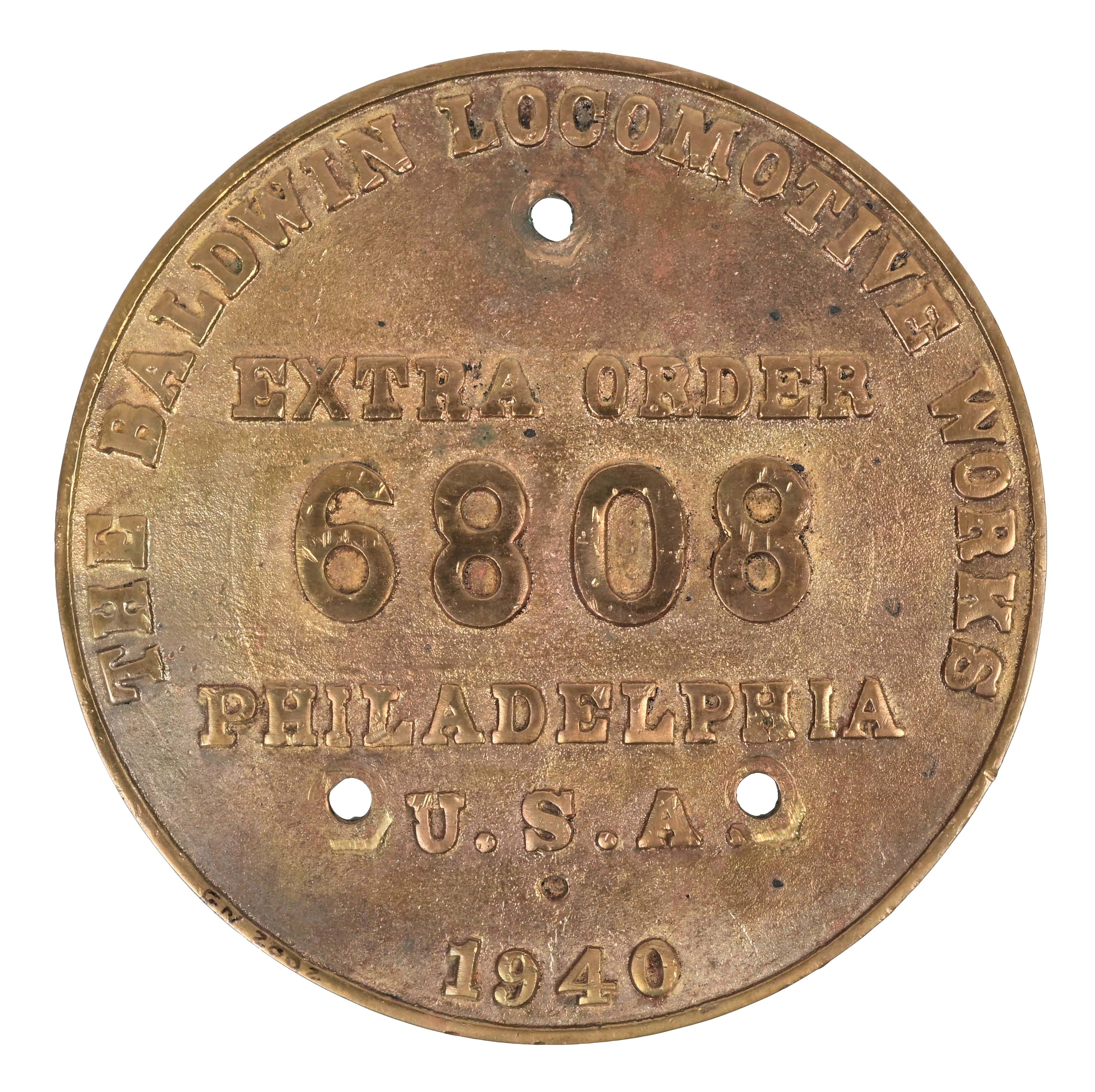 Lot Detail Steam Locomotive Builder S Plate