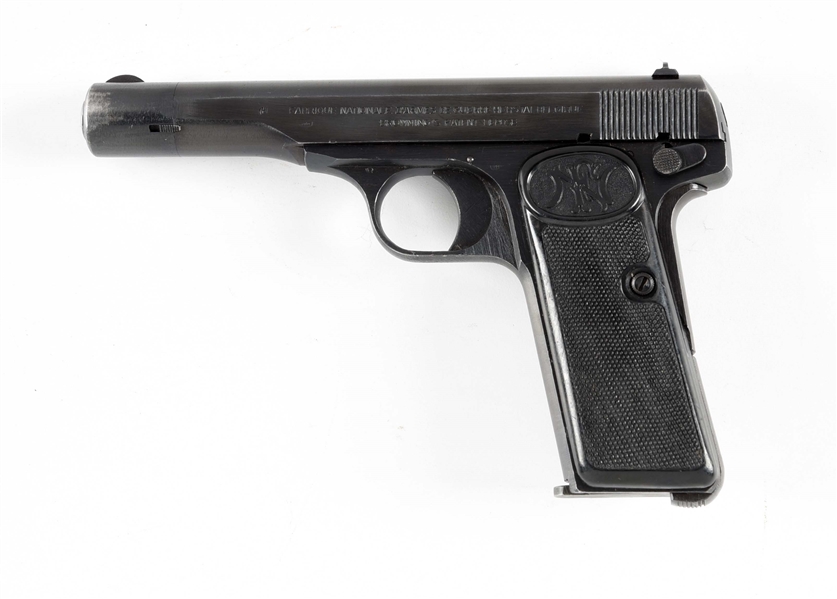 (C) RARE GERMAN WORLD WAR II OCCUPATION FN MODEL 1922 COMMERCIAL SEMI-AUTOMATIC PISTOL WITH ALBRECHT KIND PROOF.