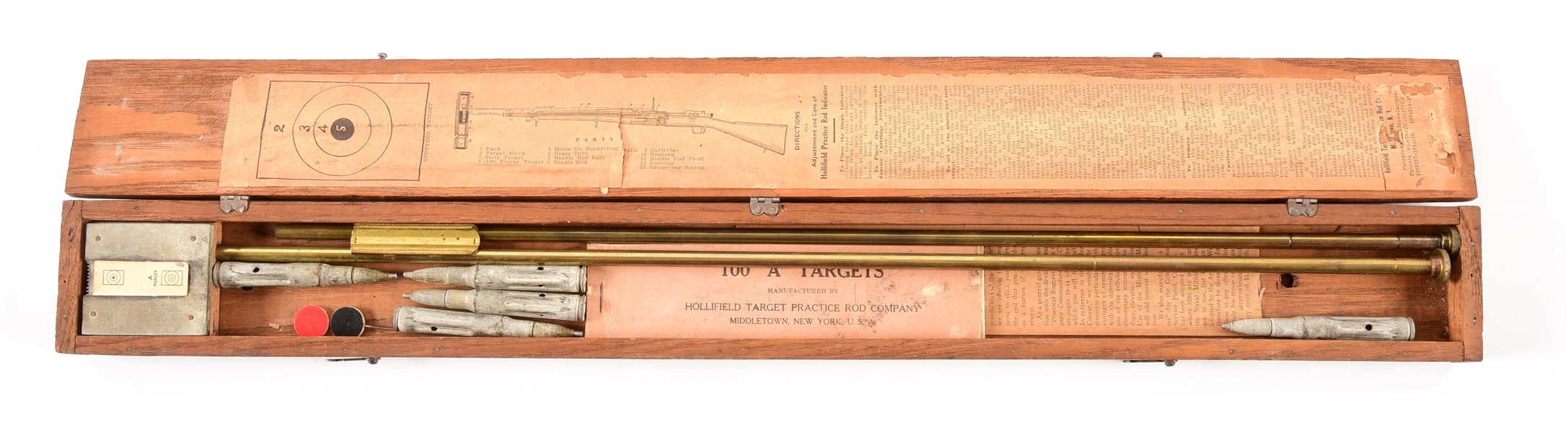 CASED HOLLIFIELD "DOTTER" PRACTICE KIT FOR SPRINGFIELD M1903 RIFLES.