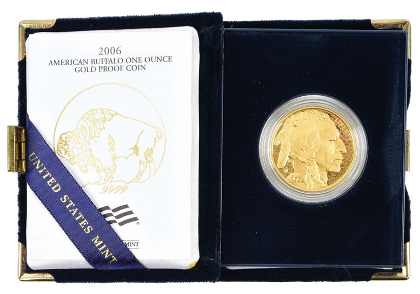 2006-W AMERICAN BUFFALO 1 OZ. GOLD PROOF COIN.