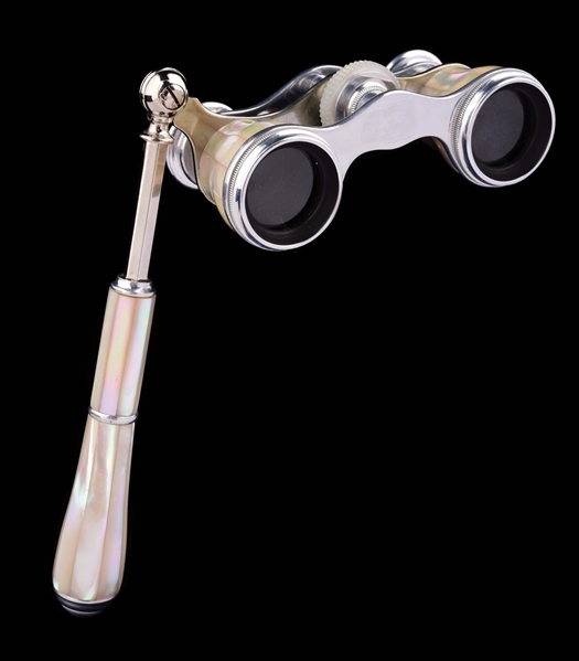 MOTHER OF PEARL INLAY OPERA GLASSES.