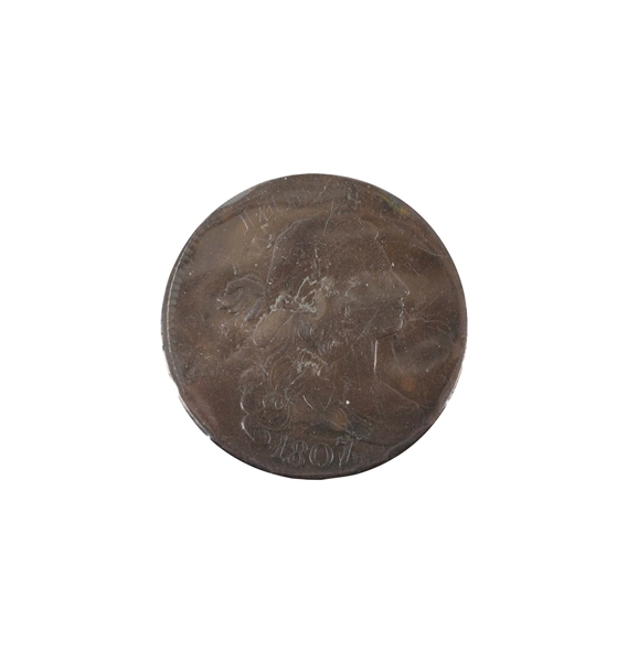 1807/6 LARGE CENT, XF.