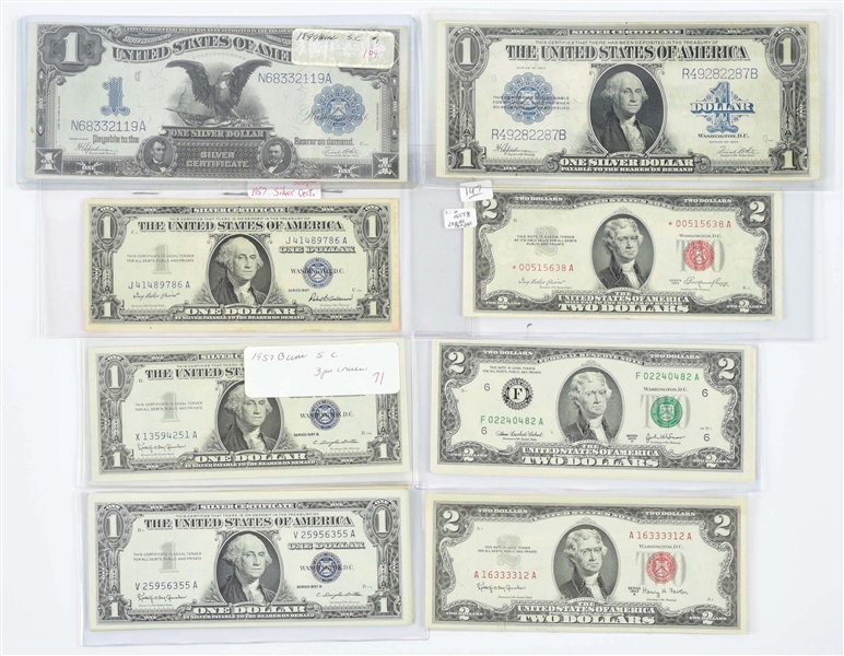 LOT OF U.S CURRENCY.