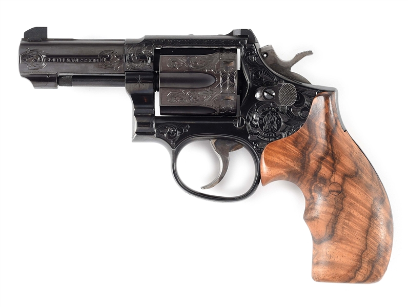 (M) FABULOUS SMITH & WESSON MODEL 13-3 .357 MAGNUM REVOLVER, PROFESSIONALLY ENGRAVED BY ROBERT SHADE.