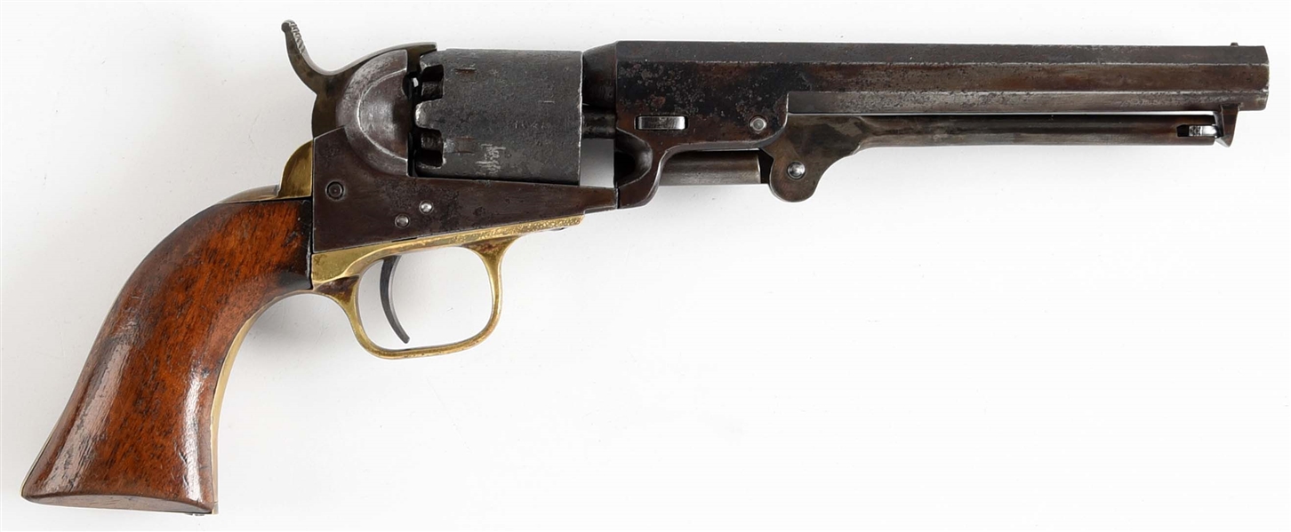 (A) CASED COLT MODEL 1849 POCKET SINGLE ACTION PERCUSSION REVOLVER FOUND IN ARIZONA BUNKHOUSE (1863).