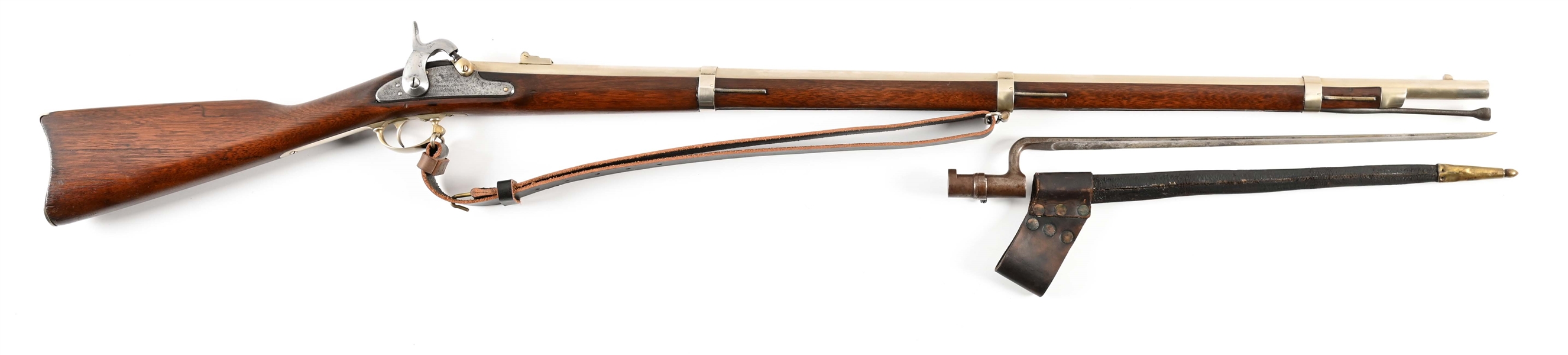 (A) PROVIDENCE TOOL CO. MODEL 1861 MUSKET WITH BAYONET.