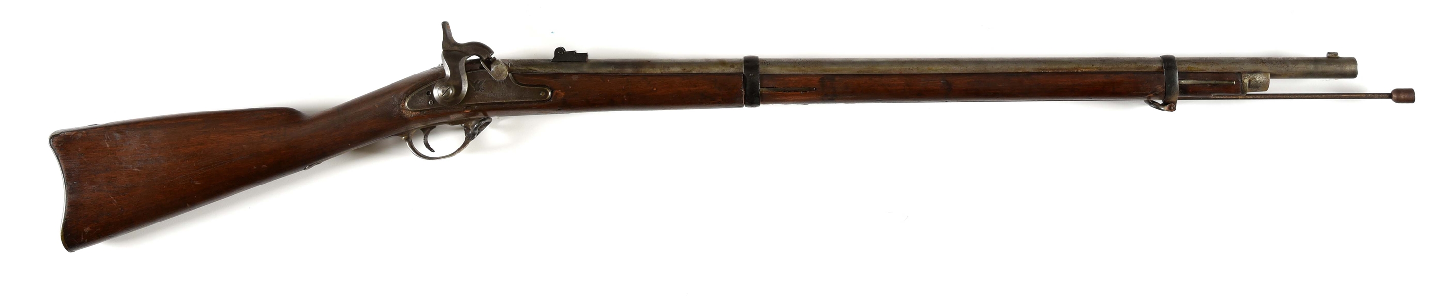 (A) US M1861 PERCUSSION RIFLED MUSKET MADE BY SPRINGFIELD.