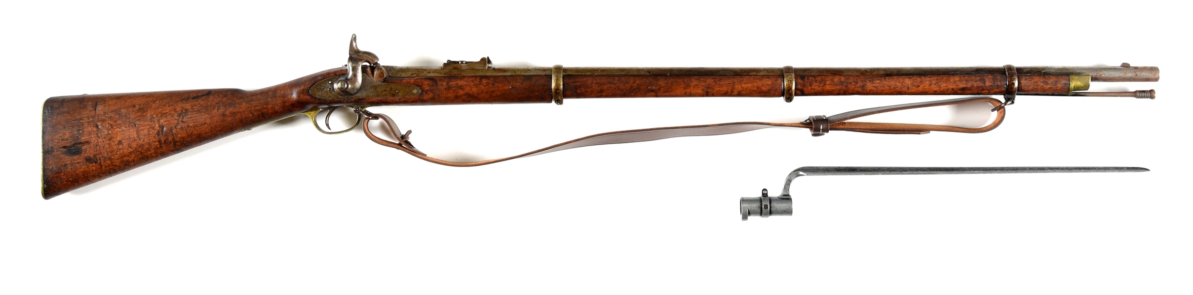 (A) ENFIELD P1853 PERCUSSION RIFLED MUSKET.