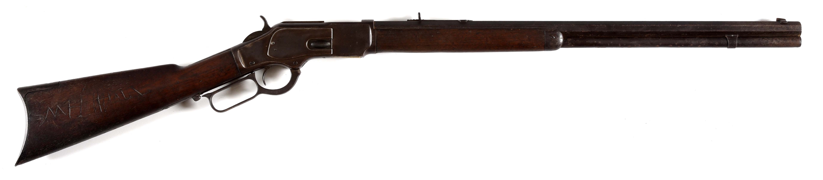 (A) WINCHESTER 1873 THIRD MODEL LEVER ACTION RIFLE.