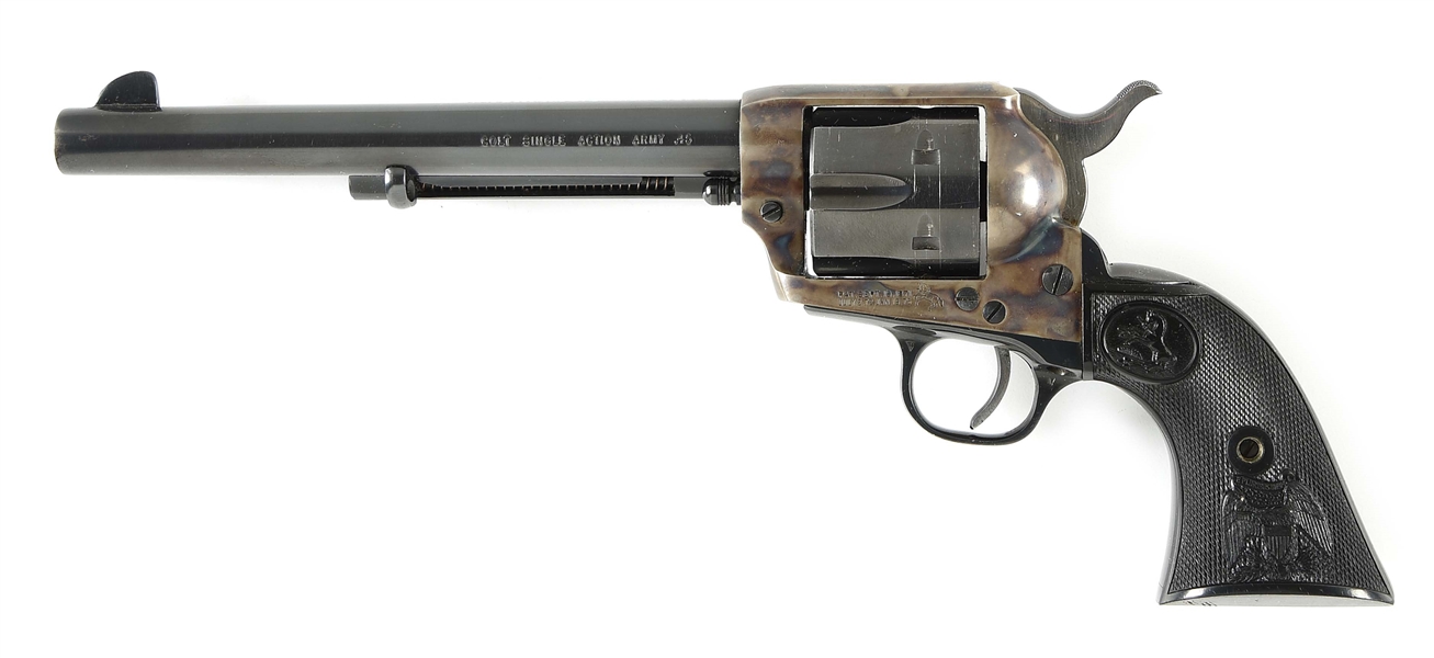 (C) HIGH CONDITION SECOND GENERATION COLT SINGLE ACTION ARMY REVOLVER WITH FACTORY BOX (1970).