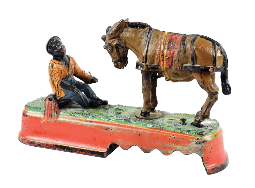 I ALWAYS DID SPISE A MULE CAST IRON MECHANICAL BANK.