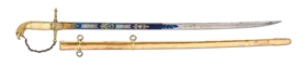 ATTRACTIVE FEDERAL PERIOD EAGLE HEAD OFFICERS SWORD.