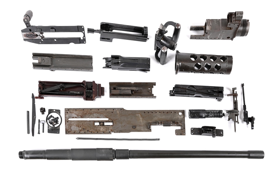 VERY FINE CONDITION AND DESIRABLE FABRIQUE NATIONALE BROWNING M2HB MACHINE GUN PARTS KIT.